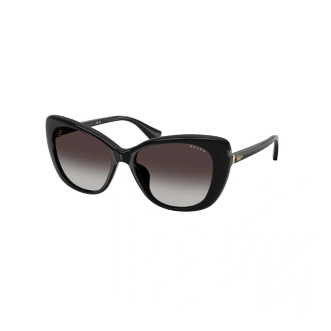Óculos de Sol Ralph 0RA5329U 50018G56 Acetato Preto com lentes na cor Cinza Degradê 1