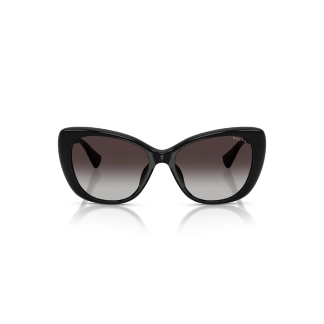 Óculos de Sol Ralph 0RA5329U 50018G56 Acetato Preto com lentes na cor Cinza Degradê 2