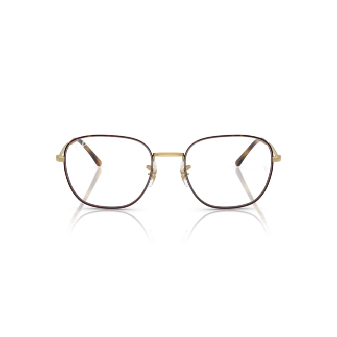 Óculos de Grau Ray-Ban 0RX6534 3188 53 Metal Marrom Mesclado sobre Dourado e Fosco 2