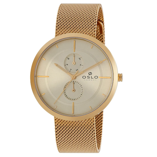 Relógio Oslo Multifunção Masculino - OMGSSMVX0001 C1KX Dourado 1