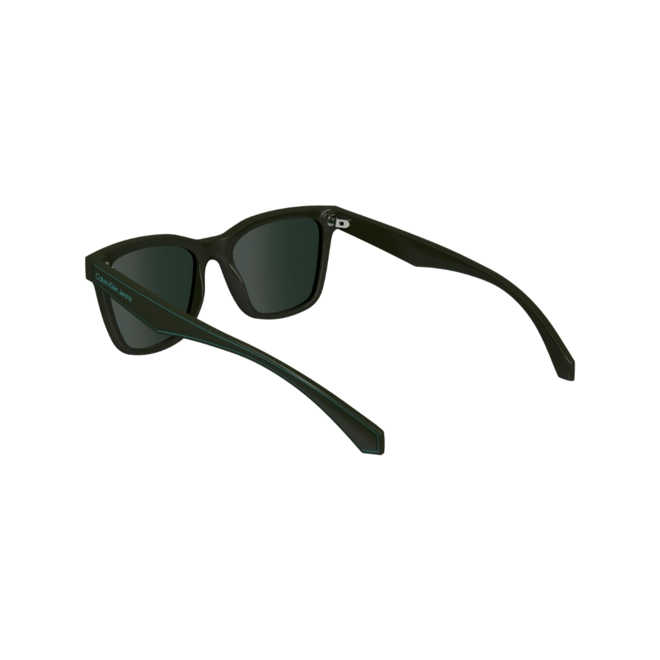Óculos de Sol Calvin Klein Jeans Kids CKJ24301S 309 48 Acetato Verde com lentes na cor Verde 5