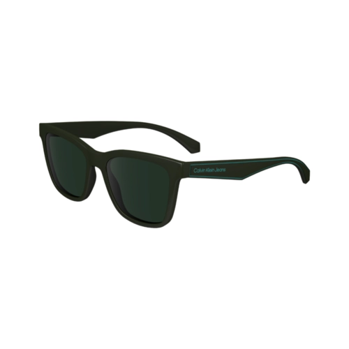 Óculos de Sol Calvin Klein Jeans Kids CKJ24301S 309 48 Acetato Verde com lentes na cor Verde