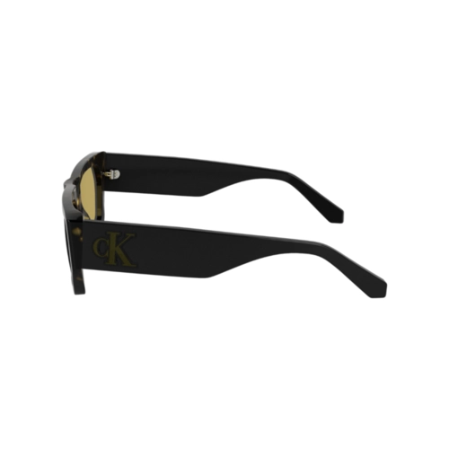 Óculos de Sol Calvin Klein Jeans CKJ24625S 242 55 Acetato Marrom Mesclado com lentes na cor Amarelo