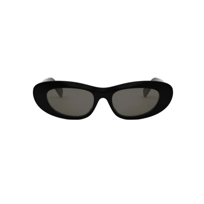 Óculos de Sol Celine CL40310U_5401A Acetato Preto com lentes na cor Fumê 2