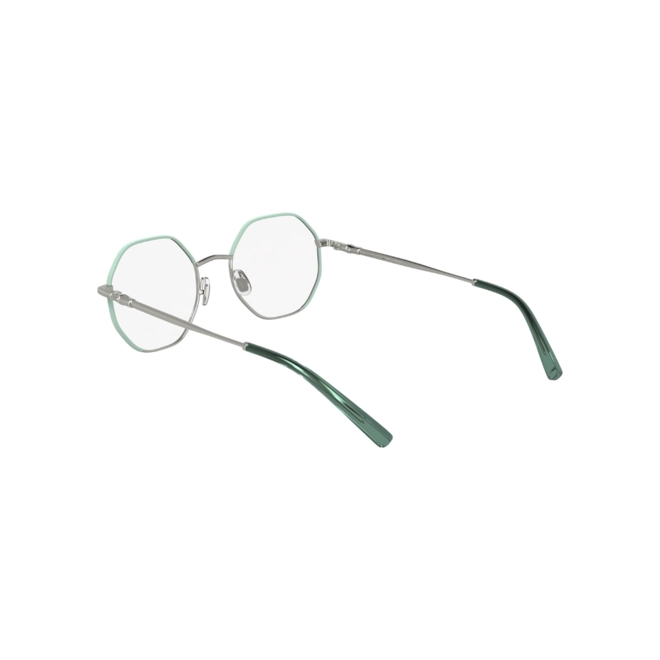 Óculos de Grau Longchamp LO2166 045 51 Metal Prata e Verde 5