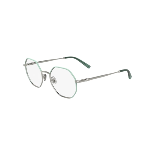 Óculos de Grau Longchamp LO2166 045 51 Metal Prata e Verde