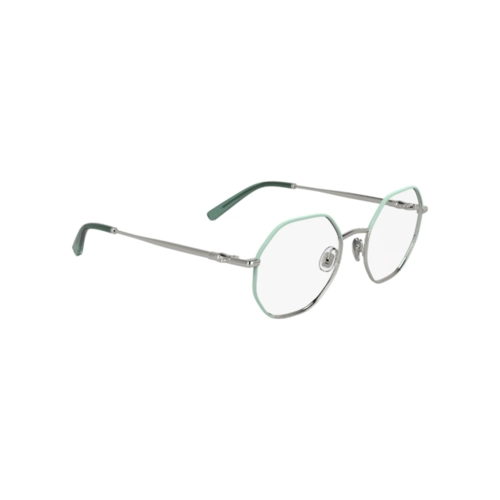 Óculos de Grau Longchamp LO2166 045 51 Metal Prata e Verde
