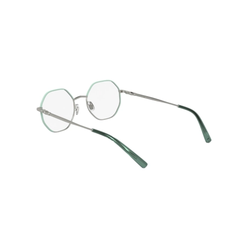 Óculos de Grau Longchamp LO2166 045 51 Metal Prata e Verde