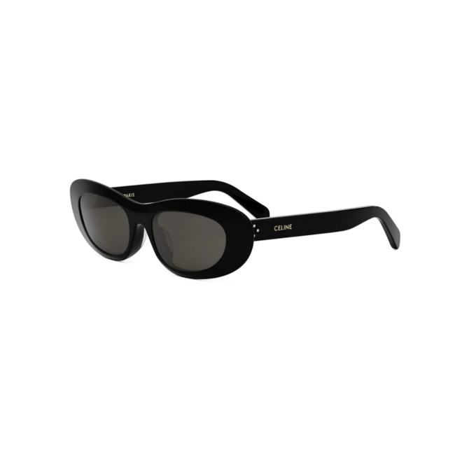 Óculos de Sol Celine CL40314I_5401A Acetato Preto com lentes na cor Fumê 1