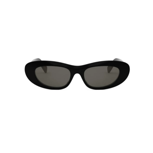 Óculos de Sol Celine CL40314I_5401A Acetato Preto com lentes na cor Fumê