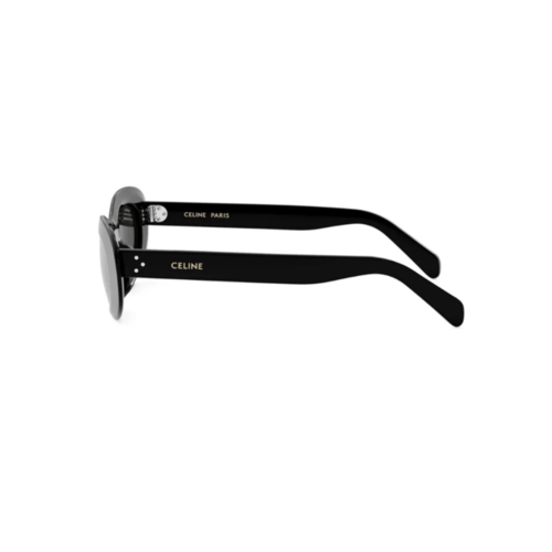 Óculos de Sol Celine CL40314I_5401A Acetato Preto com lentes na cor Fumê