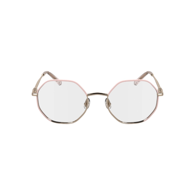 Óculos de Grau Longchamp LO2166 774 51 Metal Dourado e Rosa 2