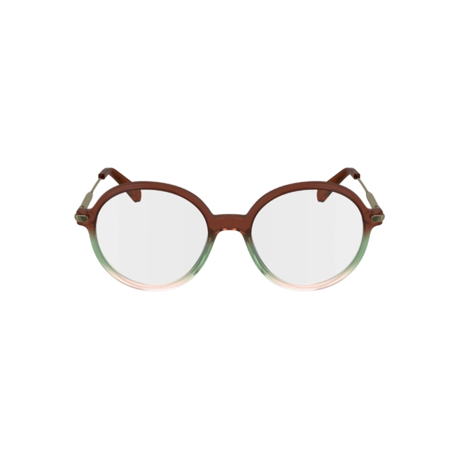 Óculos de Grau Longchamp LO2736 260 50 Acetato Marrom Rosa e Verde 2