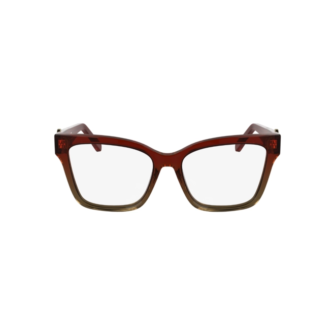 Óculos de Grau Longchamp LO2761 609 53 Acetato Vermelho e Marrom 2