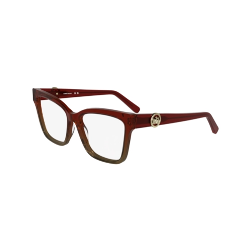 Óculos de Grau Longchamp LO2761 609 53 Acetato Vermelho e Marrom