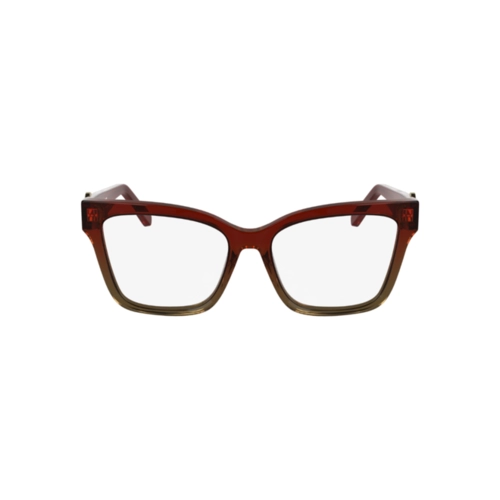 Óculos de Grau Longchamp LO2761 609 53 Acetato Vermelho e Marrom