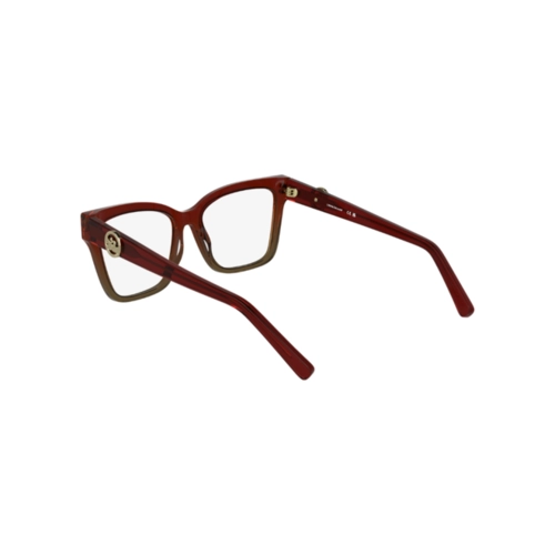 Óculos de Grau Longchamp LO2761 609 53 Acetato Vermelho e Marrom