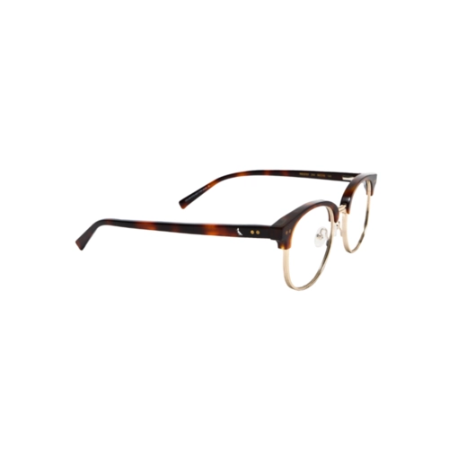 Óculos de Grau Reserva RSV2101 214 50 Metal e Acetato Marrom Mesclado e Dourado