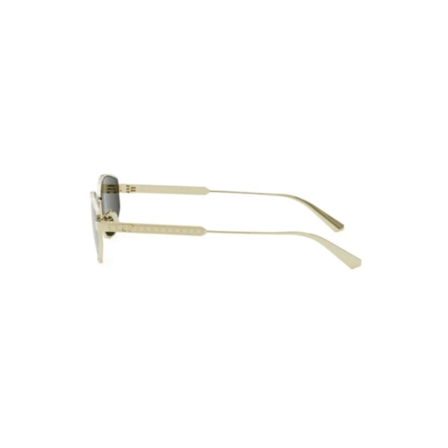 Óculos de Sol Christian Dior Diorcannage B1U Metal Dourado com lentes na cor Fumê