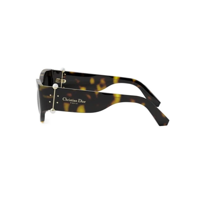 Óculos de Sol Christian Dior Diortribales B1l CD40200I_5552A Acetato Marrom Mesclado com lentes na cor Fumê 4