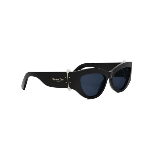Óculos de Sol Christian Dior Diortribales B1l CD40200I_5501V Acetato Preto com lentes na cor Azul 3