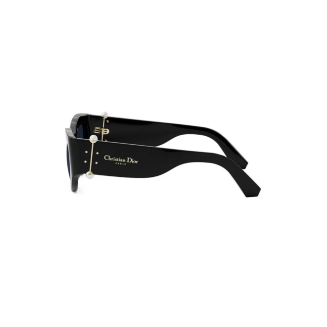 Óculos de Sol Christian Dior Diortribales B1l CD40200I_5501V Acetato Preto com lentes na cor Azul 4