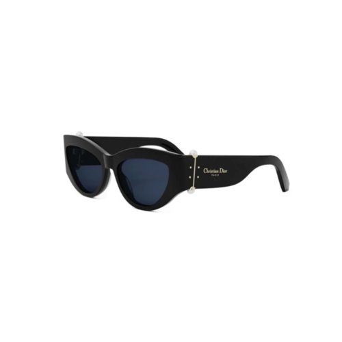 Óculos de Sol Christian Dior Diortribales B1l CD40200I_5501V Acetato Preto com lentes na cor Azul