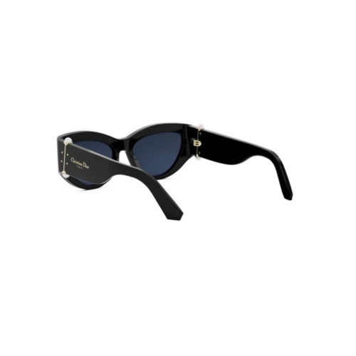 Óculos de Sol Christian Dior Diortribales B1l CD40200I_5501V Acetato Preto com lentes na cor Azul
