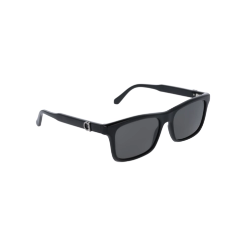 Óculos de Sol Salvatore Ferragamo SF2060SE 001 55 Acetato Preto com lentes na cor Cinza