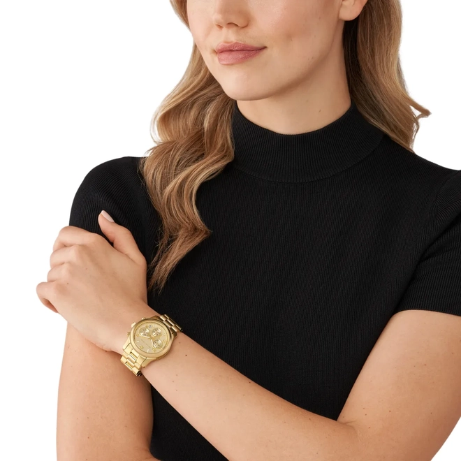 Relógio Michael Kors Runway Cronógrafo Feminino - MK7323/1DN Dourado 2