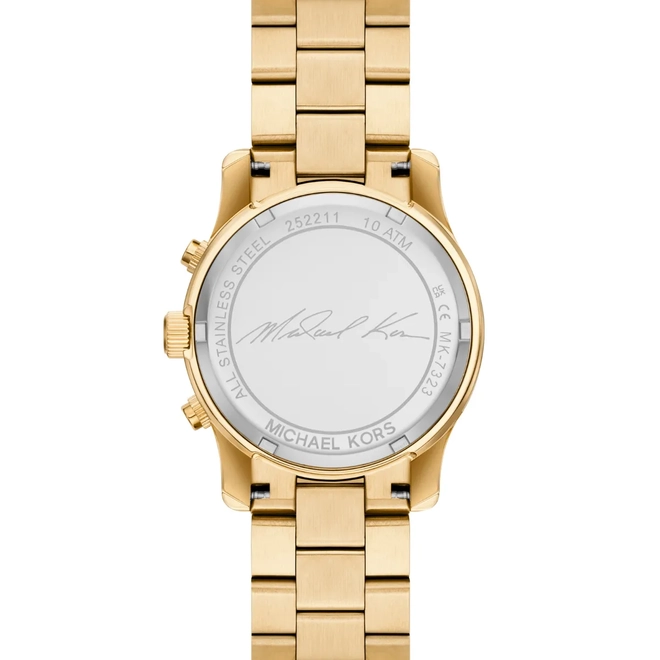 Relógio Michael Kors Runway Cronógrafo Feminino - MK7323/1DN Dourado 4