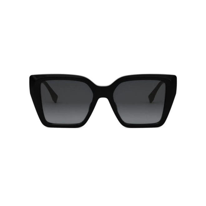 Óculos de Sol Fendi FE40161I_5401B Acetato Preto com lentes na cor Cinza Degradê 2