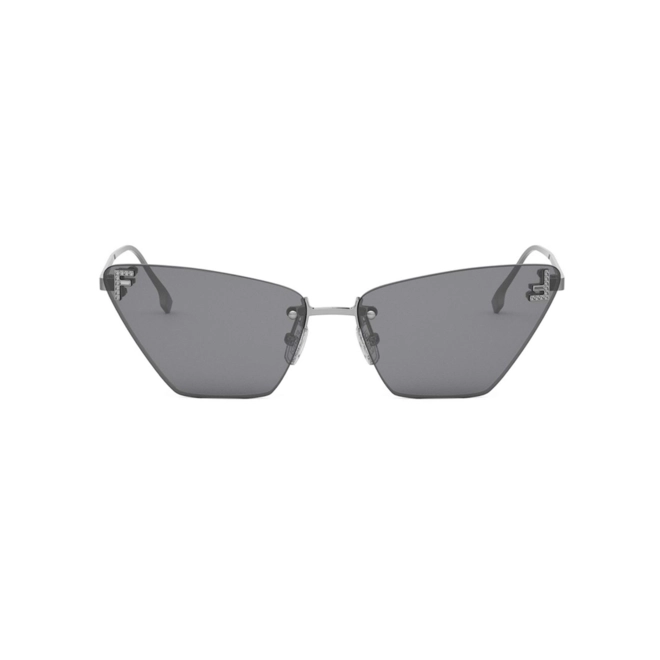 Óculos de Sol Fendi FE40160US_5714A Metal Cinza com lentes na cor Cinza 2
