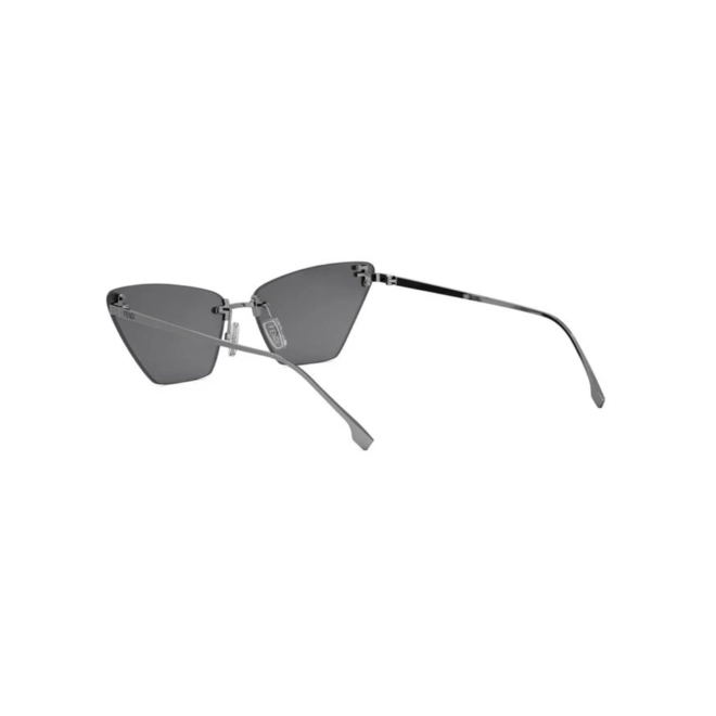 Óculos de Sol Fendi FE40160US_5714A Metal Cinza com lentes na cor Cinza 5