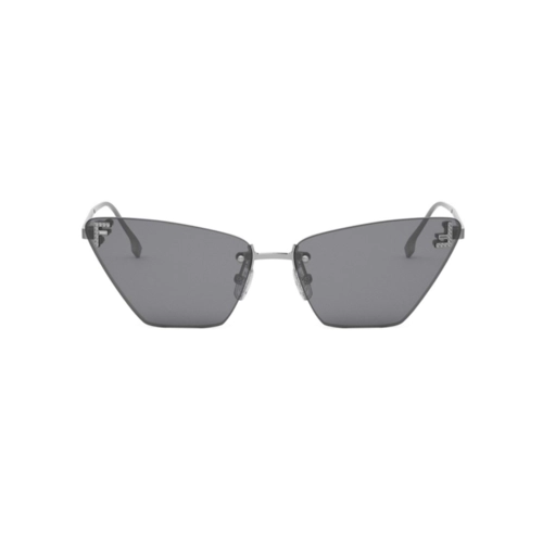 Óculos de Sol Fendi FE40160US_5714A Metal Cinza com lentes na cor Cinza