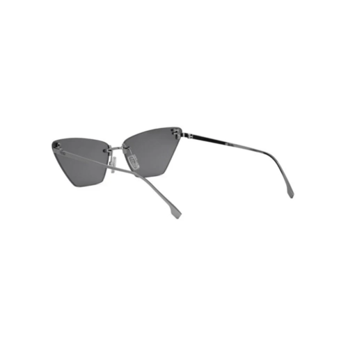 Óculos de Sol Fendi FE40160US_5714A Metal Cinza com lentes na cor Cinza