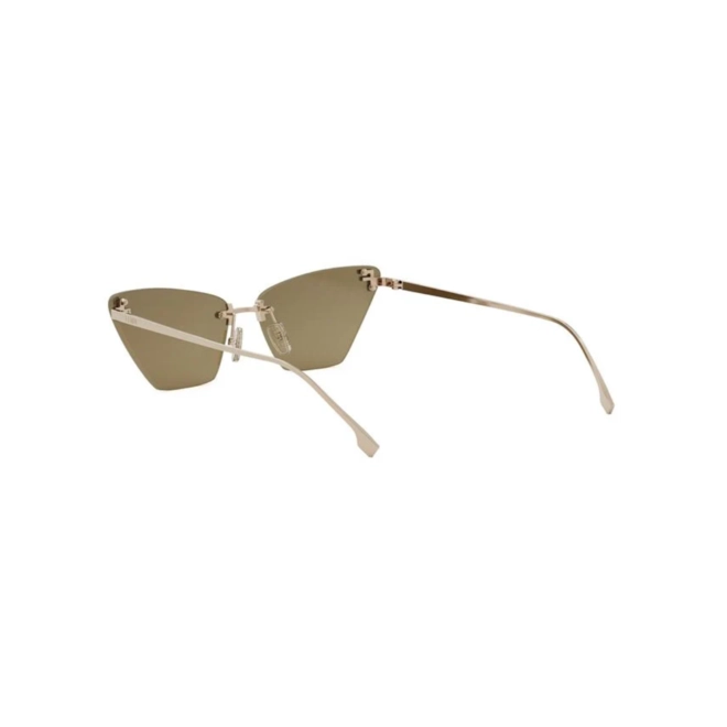 Óculos de Sol Fendi FE40160US_5728E Metal Rose com lentes na cor Marrom 5