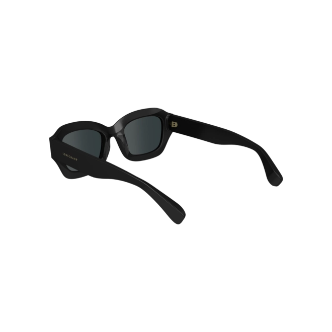 Óculos de Sol Longchamp LO749S 001 50 Acetato Preto com lentes na cor Cinza 5