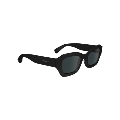 Óculos de Sol Longchamp LO749S 001 50 Acetato Preto com lentes na cor Cinza