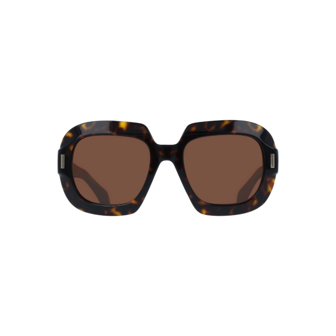Óculos de Sol Salvatore Ferragamo SF2068SE 242 54 Acetato Marrom Mesclado com lentes na cor Marrom 2