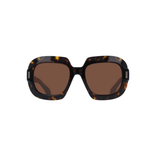 Óculos de Sol Salvatore Ferragamo SF2068SE 242 54 Acetato Marrom Mesclado com lentes na cor Marrom