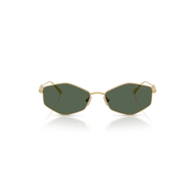 Óculos de Sol Jimmy Choo 0JC4017 30237155 Metal Dourado com lentes na cor Verde 2