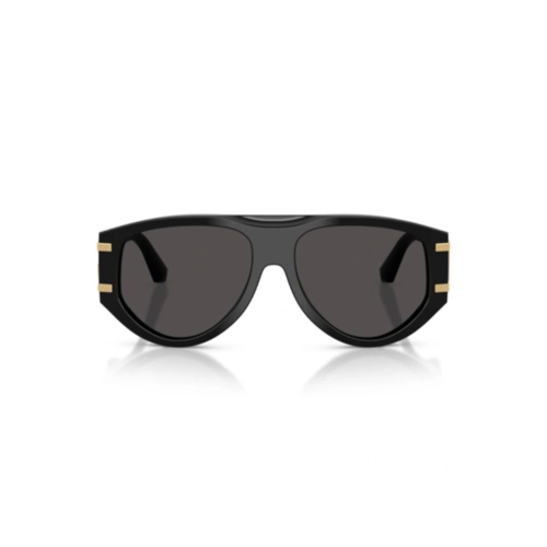 Óculos de Sol Dolce & Gabbana 0DG4499 501/8757 Acetato Preto com lentes na cor Cinza