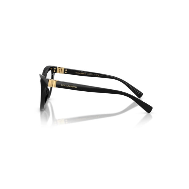 Óculos de Grau Dolce & Gabbana 0DG3414 501 54 Acetato Preto 3