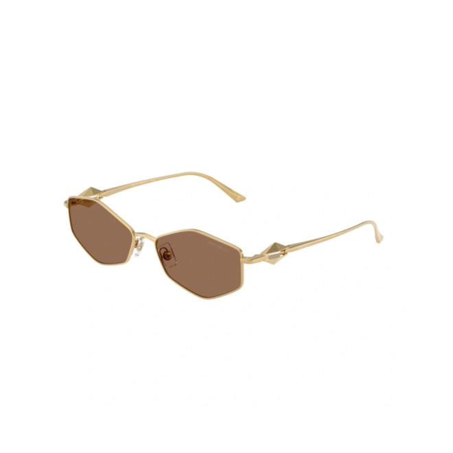 Óculos de Sol Jimmy Choo 0JC4017 30237355 Metal Dourado com lentes na cor Marrom 1