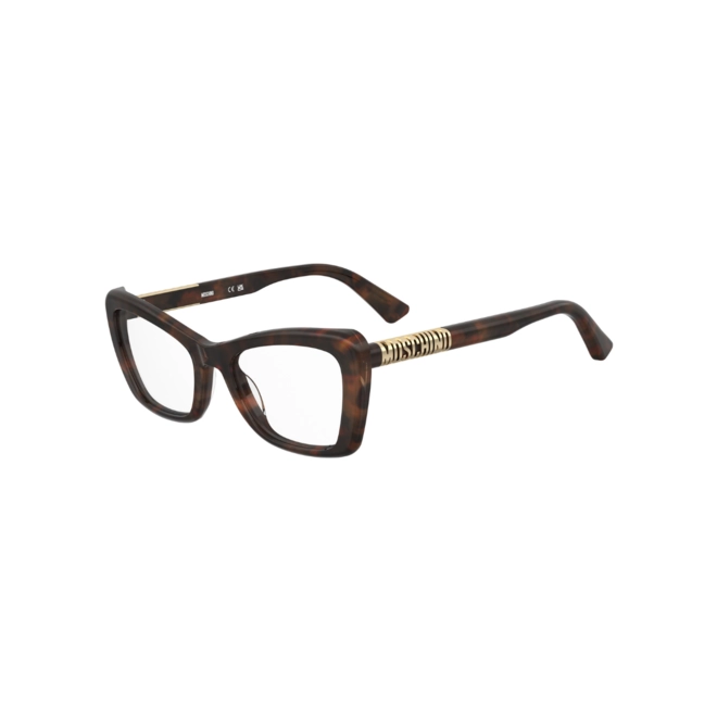 Óculos de Grau Moschino MOS649 C9B 5219 R Acetato Marrom Mesclado 1