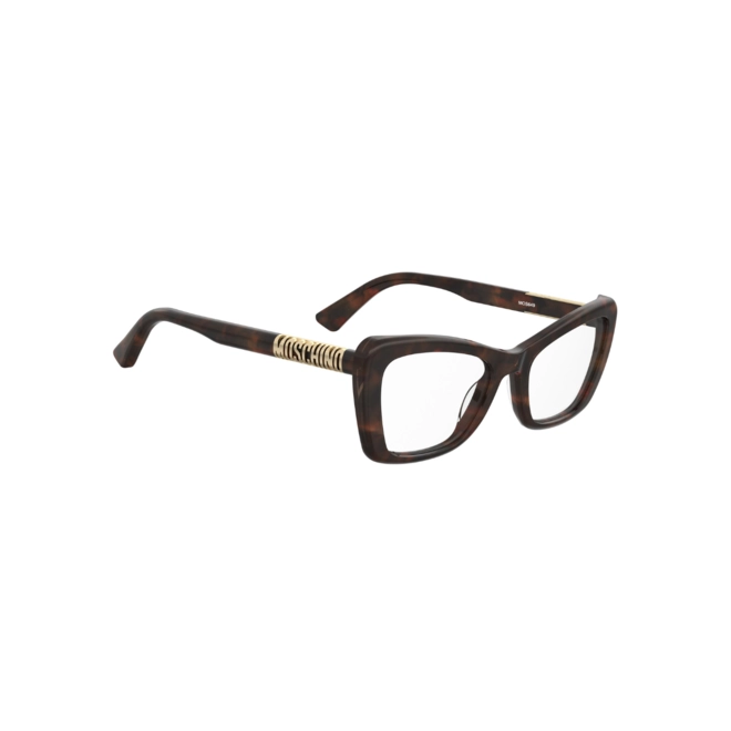 Óculos de Grau Moschino MOS649 C9B 5219 R Acetato Marrom Mesclado 3