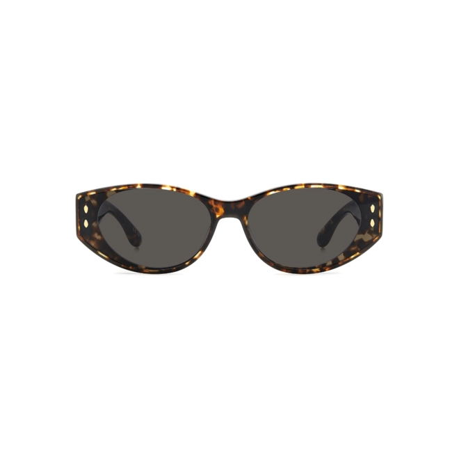 Óculos de Sol Isabel Marant IM 0185/G/S 086 64IR S Acetato Marrom Mesclado com lentes na cor Cinza 1