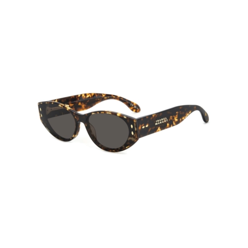 Óculos de Sol Isabel Marant IM 0185/G/S 086 64IR S Acetato Marrom Mesclado com lentes na cor Cinza