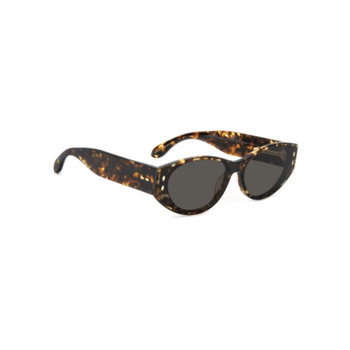 Óculos de Sol Isabel Marant IM 0185/G/S 086 64IR S Acetato Marrom Mesclado com lentes na cor Cinza